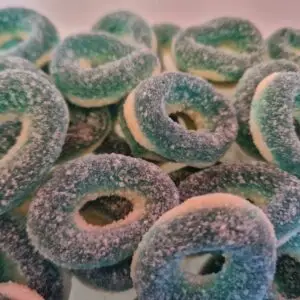 Sweetzone Fizzy Blue Raspberry Rings